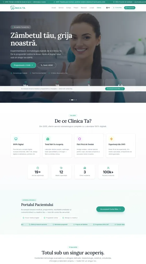 demo.appdental.ro: the patient portal