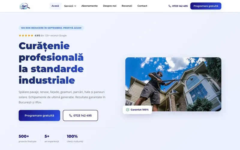 Ciojet - website screenshot