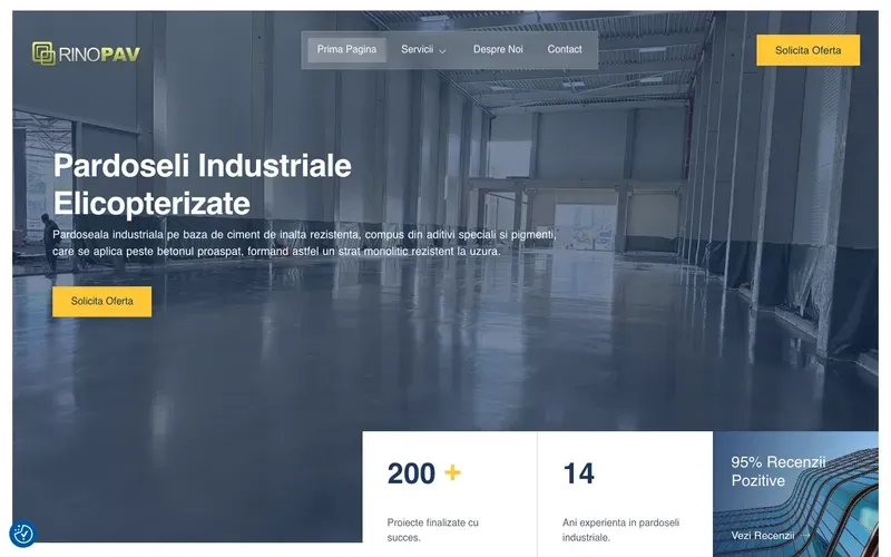 Rinopav - website screenshot