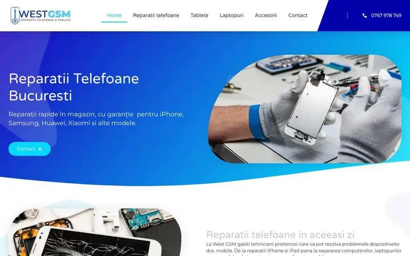 WestGSM - website screenshot